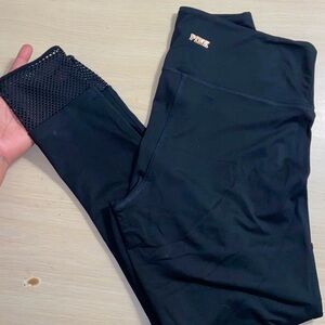 VS PINK MESH CUT OUT LEGGINGS LARGE